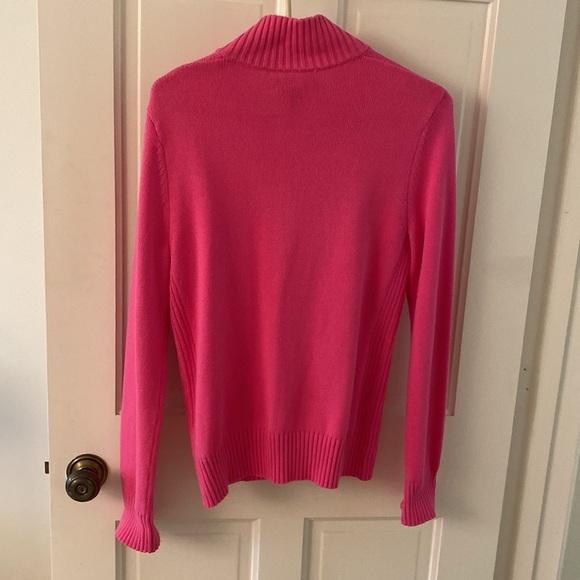 L-RL Lauren Active sweater jacket/full zip. - Picture 2 of 5